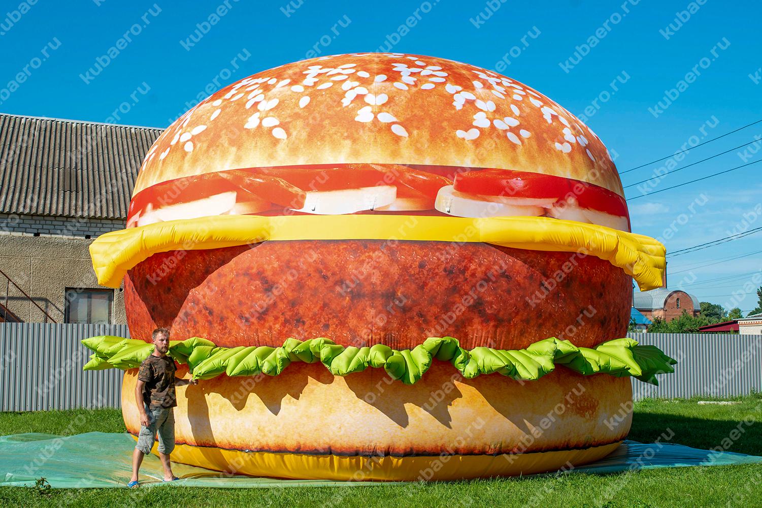 Надувная фигура гамбургер 7м