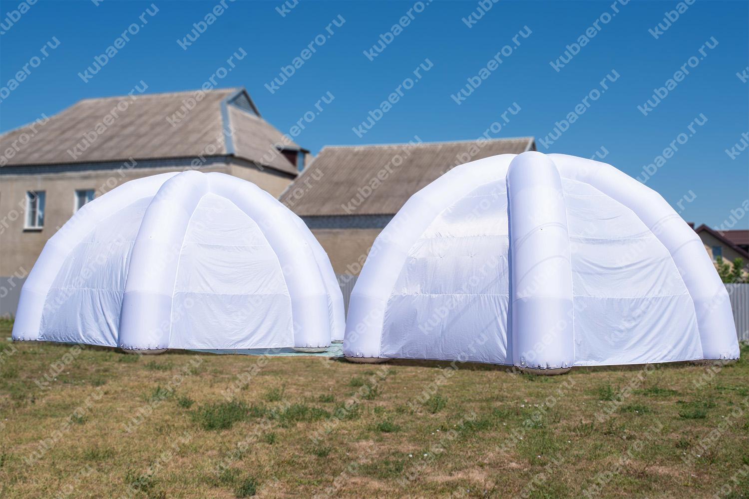 Надувная палатка шестиопорная 10х10х5м