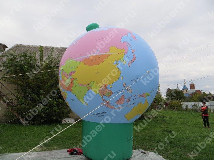 Надувной шар глобус 4м