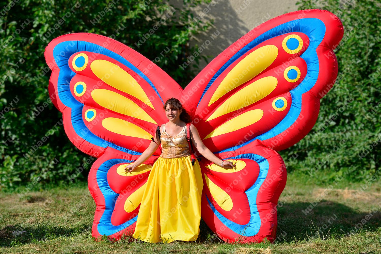 Надувной костюм бабочка 2,7м